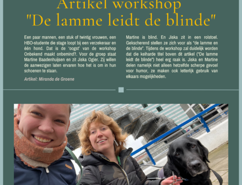Artikel workshop “De lamme leidt de blinde”