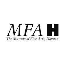 MFAH logo zwart Logo van het Museum of Fine Arts Houston. MFAH in zwarte letters, daaronder de uitgeschreven tekst.